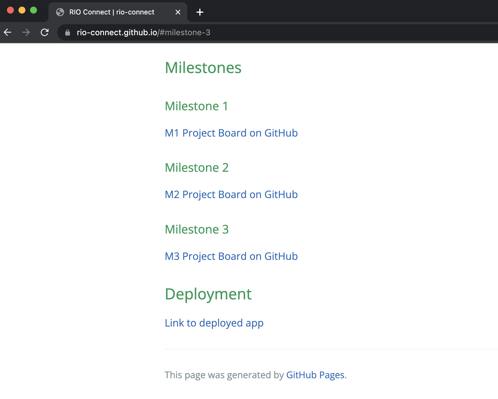 Create a GitHub project board for M3 · Issue #81 · rio-connect/rio ...