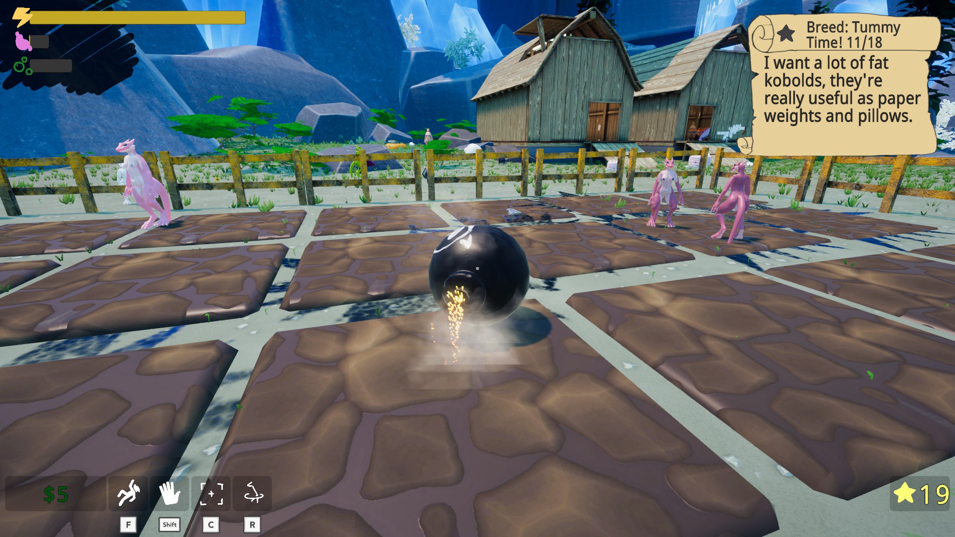 Bomb remains after exploding, while held by player (exploit potential ...