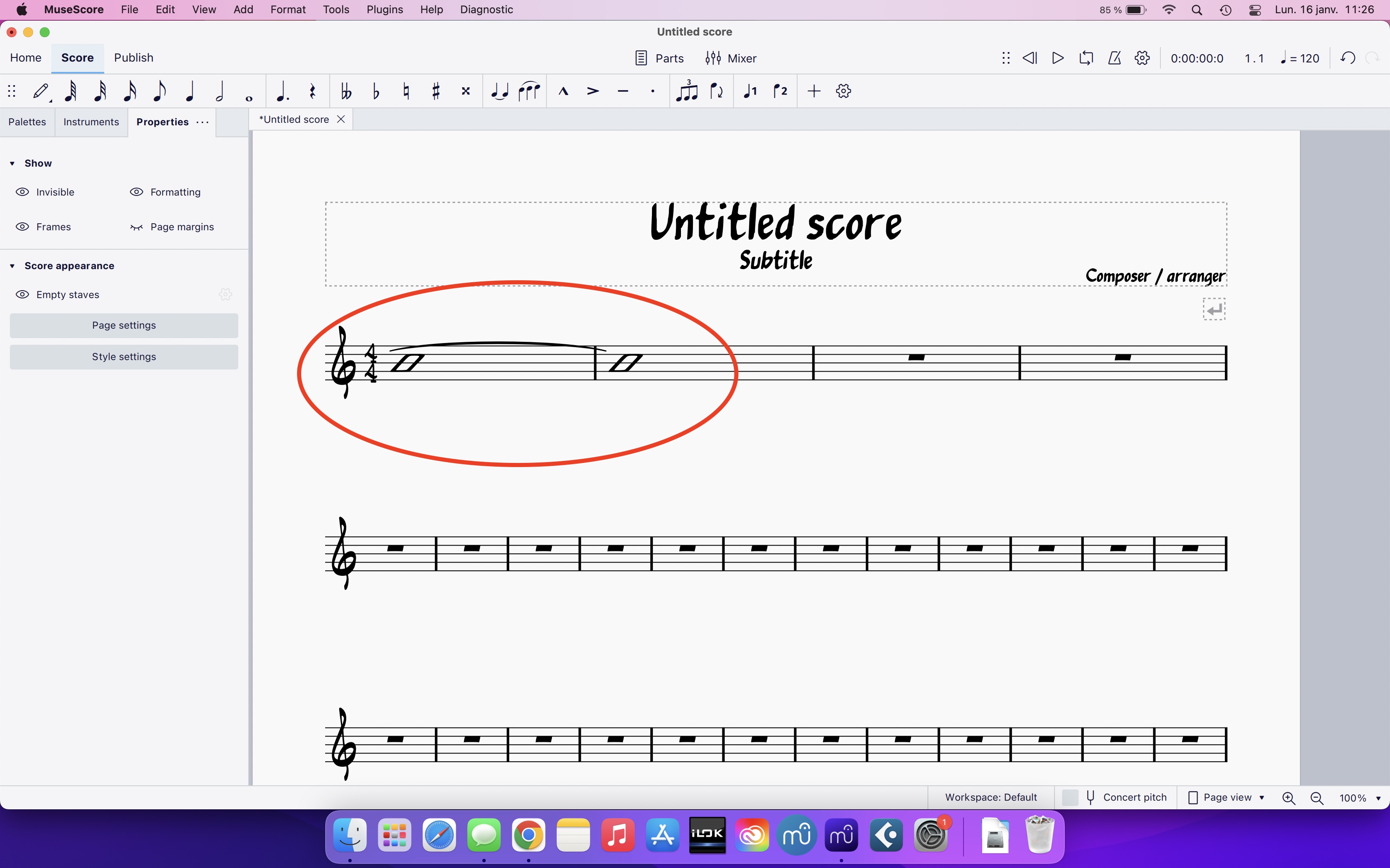 [MU4 Issue] Tie is not aligned correctly when using rythmic slash