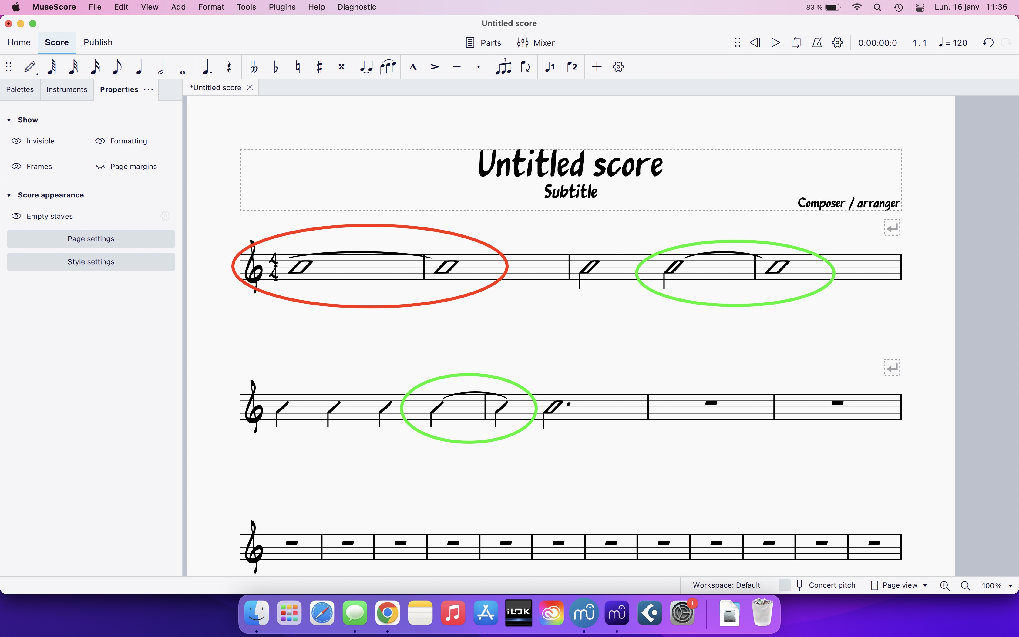 [MU4 Issue] Tie is not aligned correctly when using rythmic slash