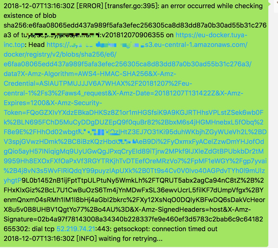  Aws Getsockopt Connection Timed Issue 6490 