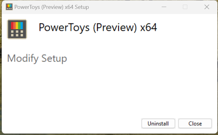 Modify Setup · Issue #23441 · microsoft/PowerToys · GitHub