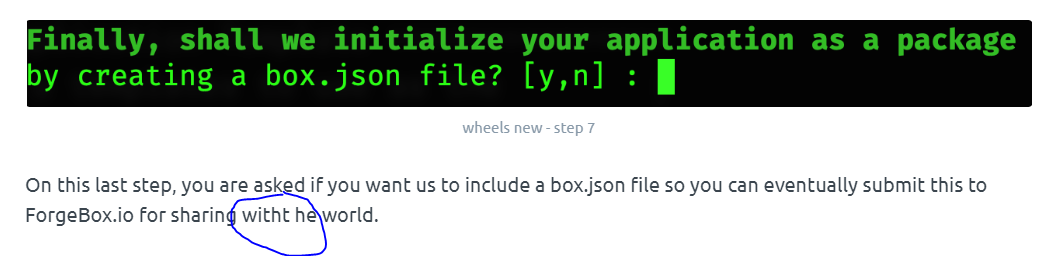 wheels generate app-wizard step 7