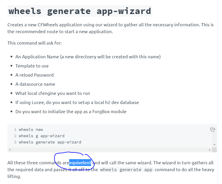 wheels generate app-wizard