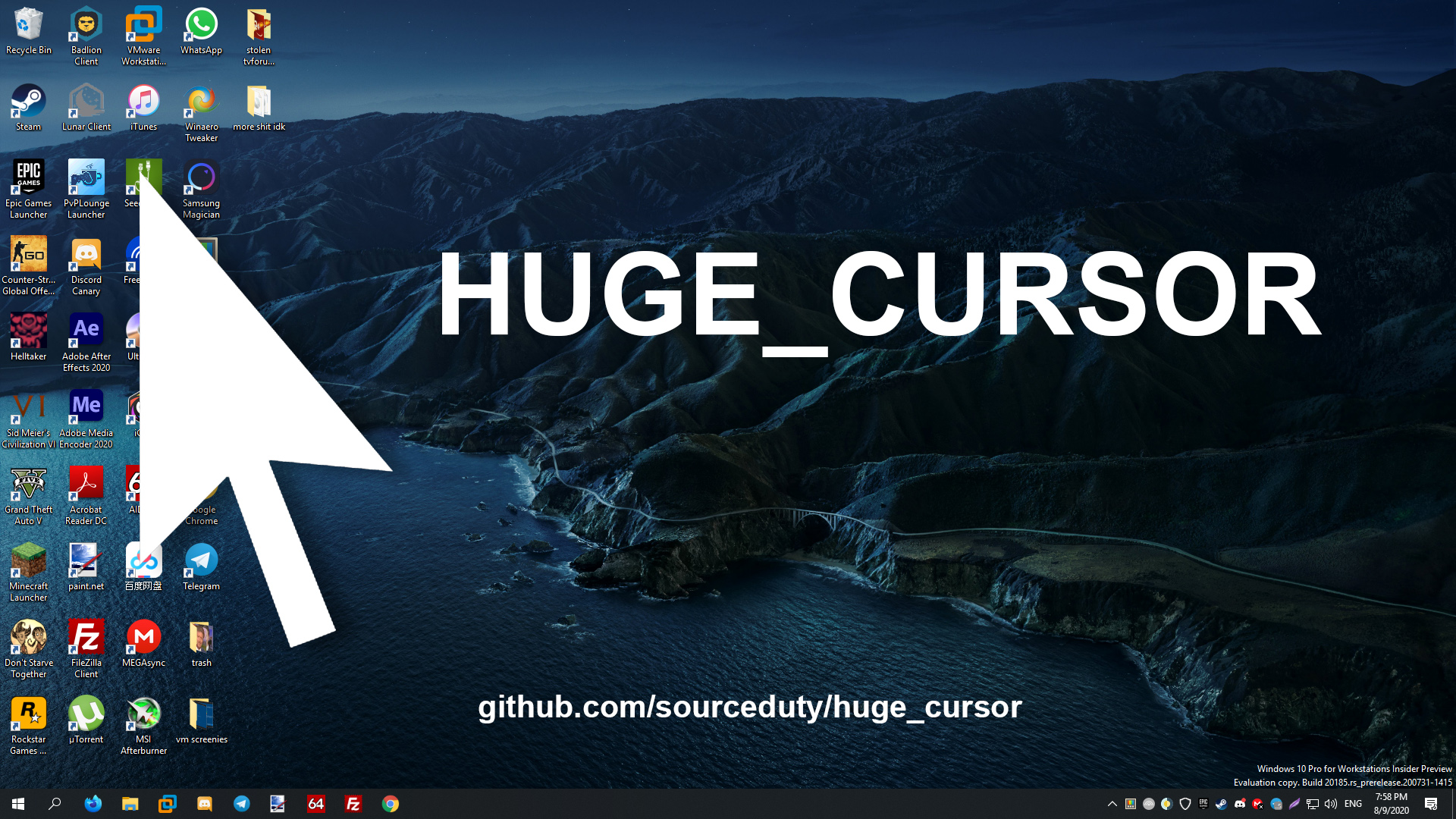 GitHub sourceduty/Huge_Cursor 🖱️ Software concept for an oversized