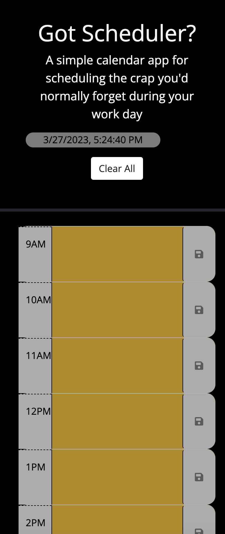 GitHub - burrielrush/scheduler: Scheduling app to help keep track of life!
