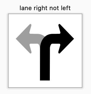 lane right not left
