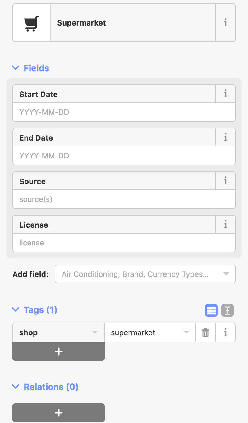 Name and Address fields missing from many presets · Issue #449 ...