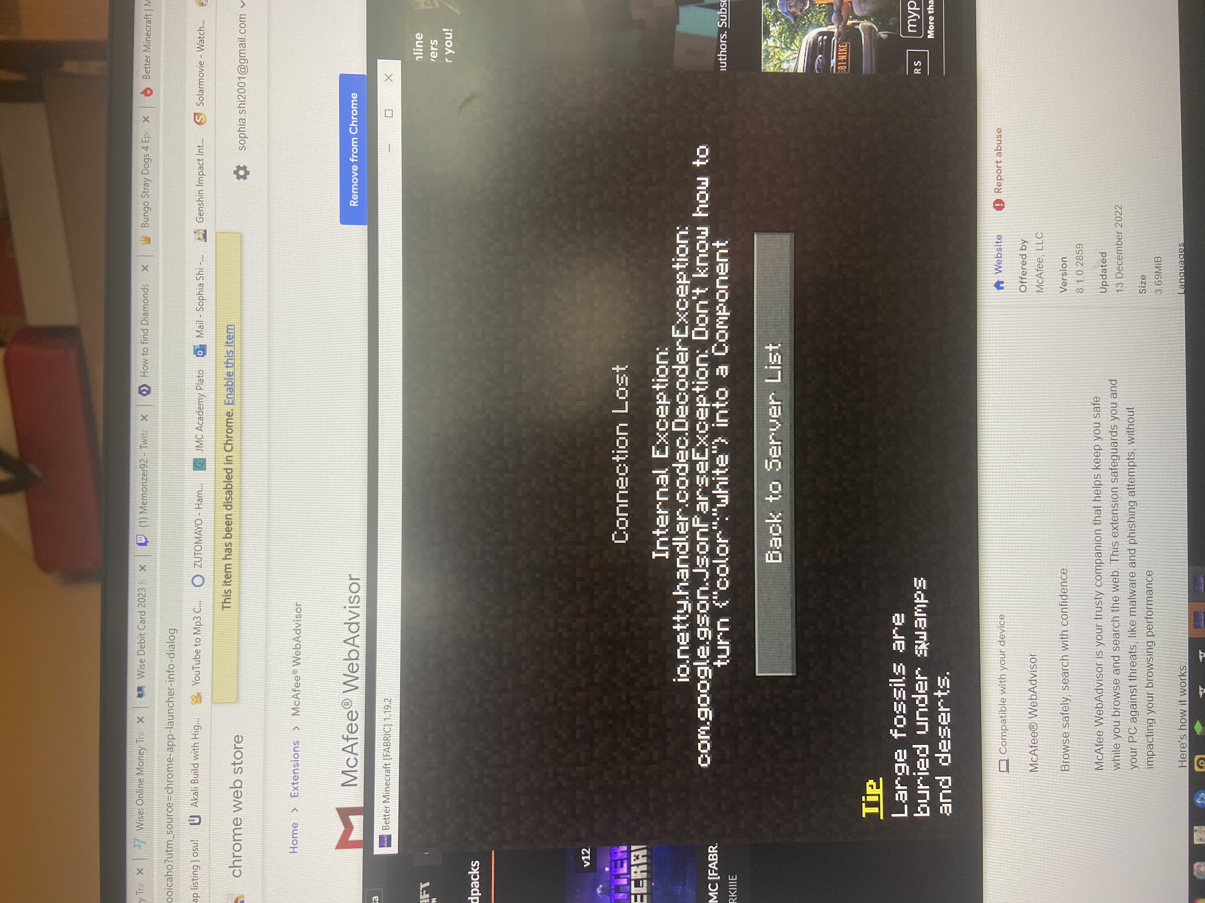 Error when joining v12.5 server with v12.5 client. · Issue
