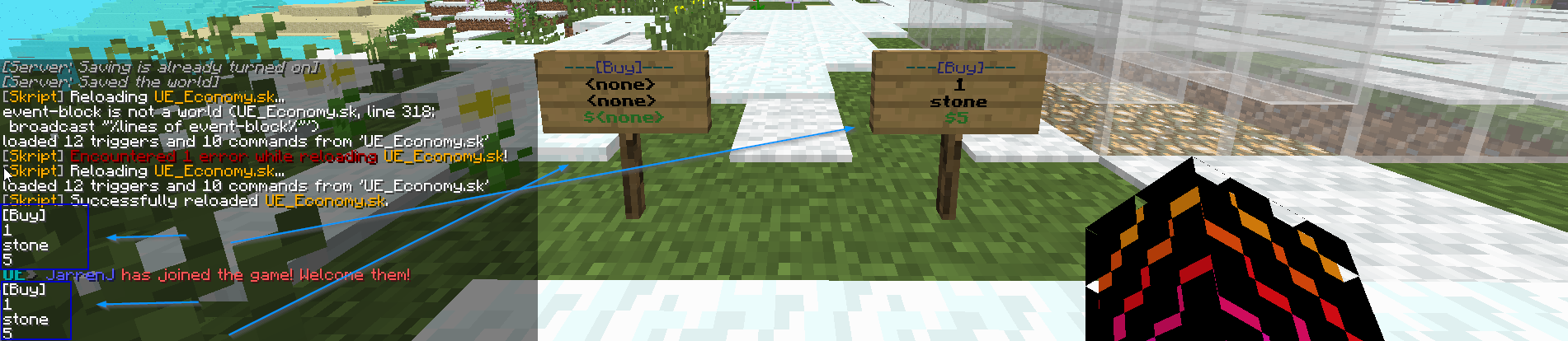 "on sign change" bug · Issue #670 · SkriptLang/Skript · GitHub