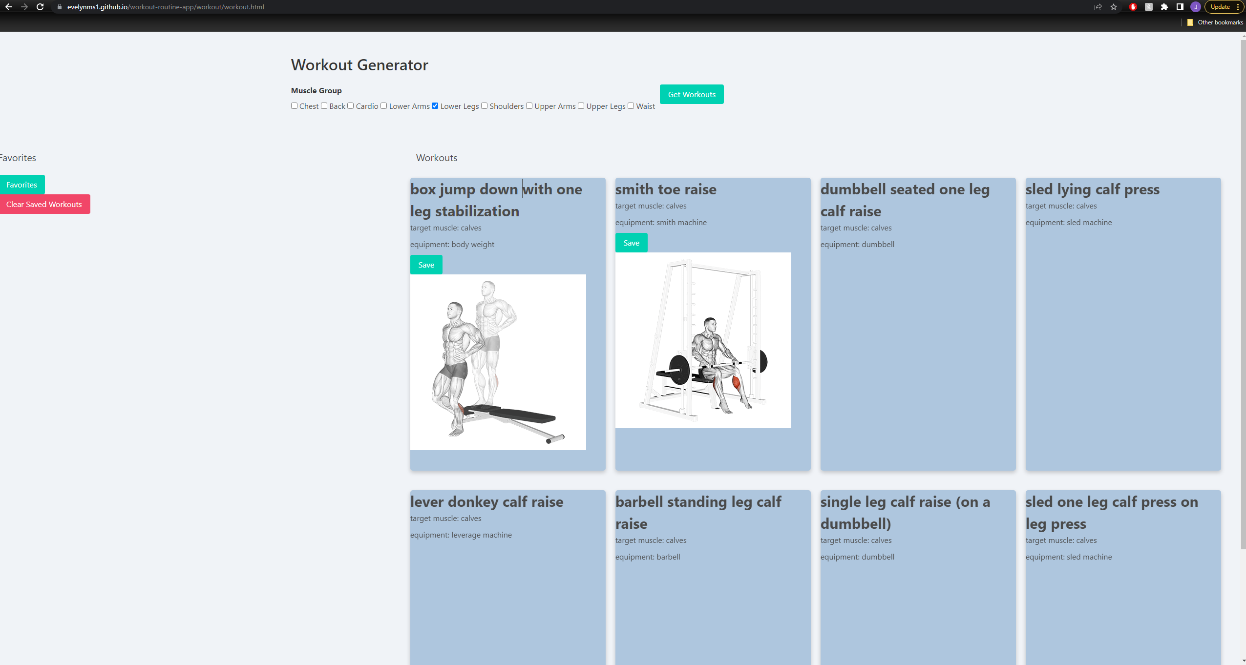 Workout Routine App