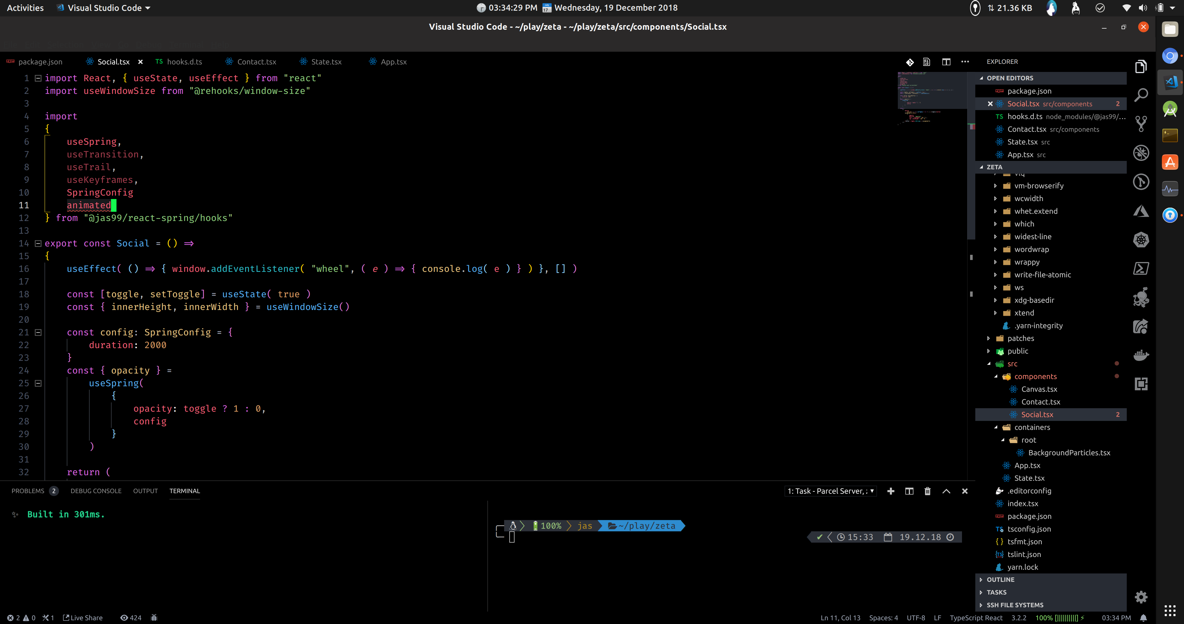 No auto-completion for useSpring config? · Issue #383 · pmndrs/react