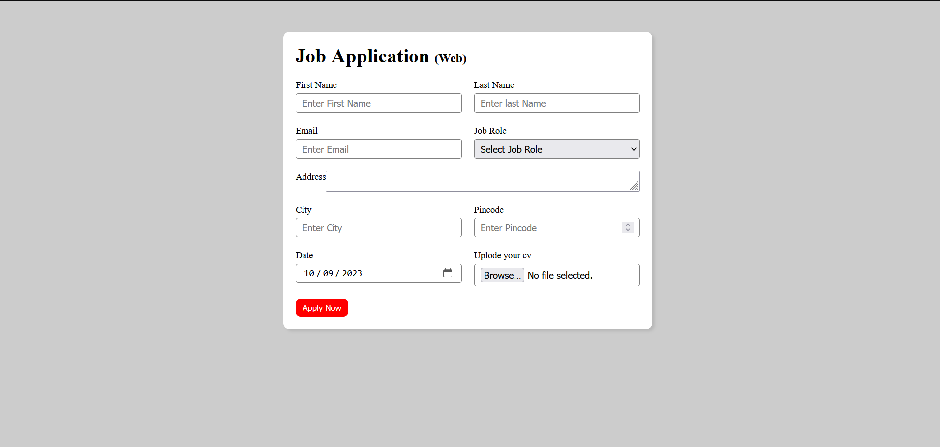 GitHub - Abhishek-Muley/JOB-APPLICATION-FORM-BY-HTML-AND-CSS: Job ...