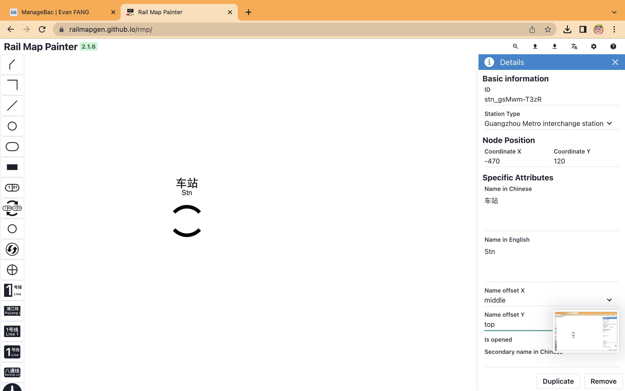 广州换乘站车站名称距离车站太远 · Issue #199 · railmapgen/rmp · GitHub