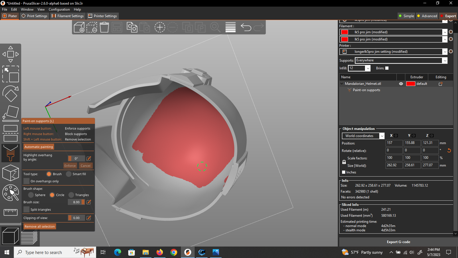 paint on support blocker not blocking one tiny section · Issue #10512 ...