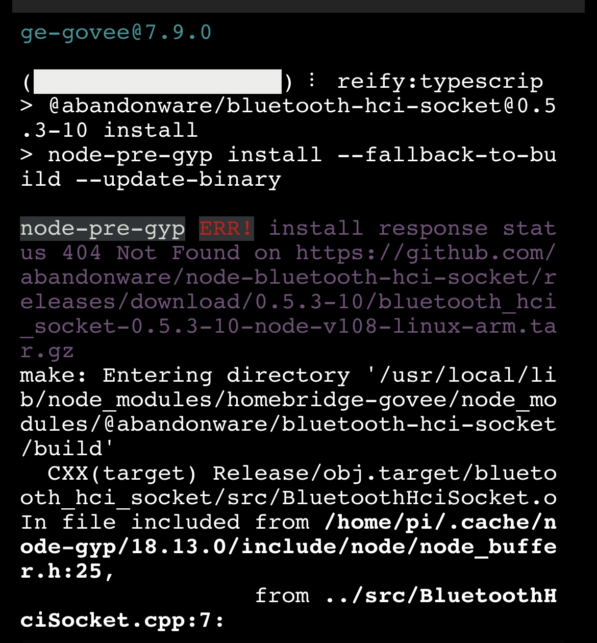 Installation 404 Not found · Issue #429 · homebridge-plugins/homebridge ...
