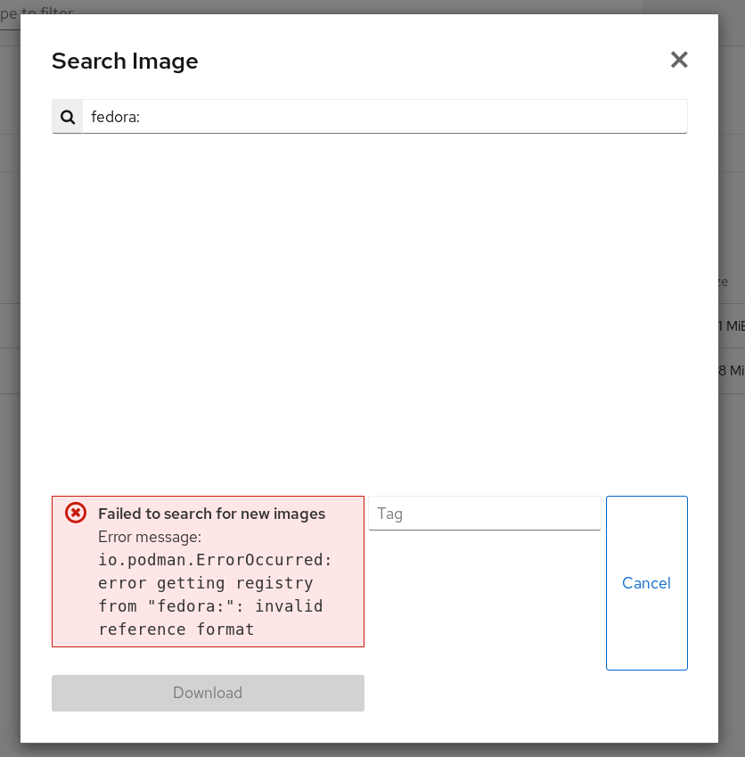 Error message in Image downloading dialog breaks UI · Issue #180 ...