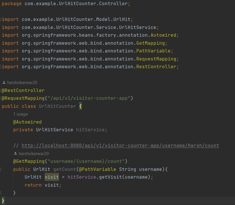 GitHub - harshsikarwar20/Url-Hit-Counter