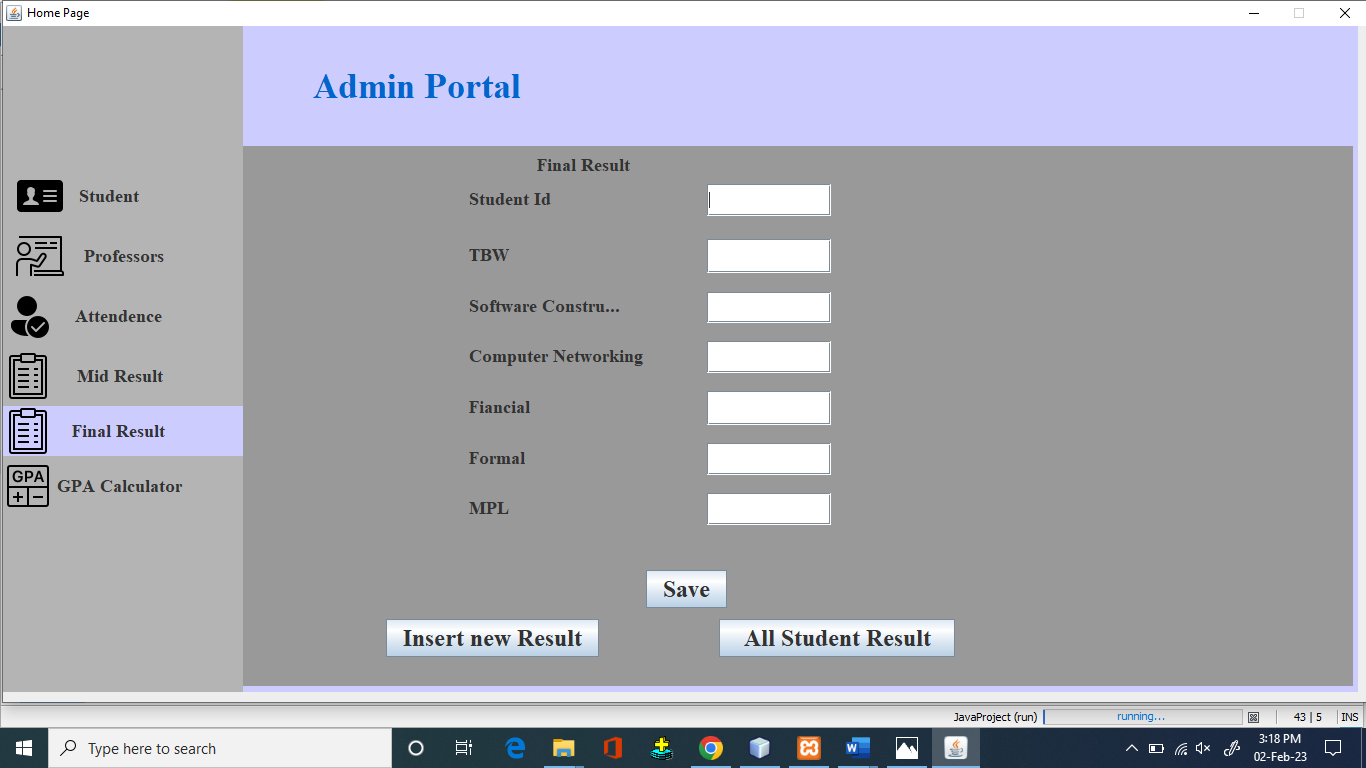 Students Database Interface GitHub - junaidwh/Student-Management-System: The student management ...