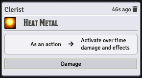 Heat Metal over time damage