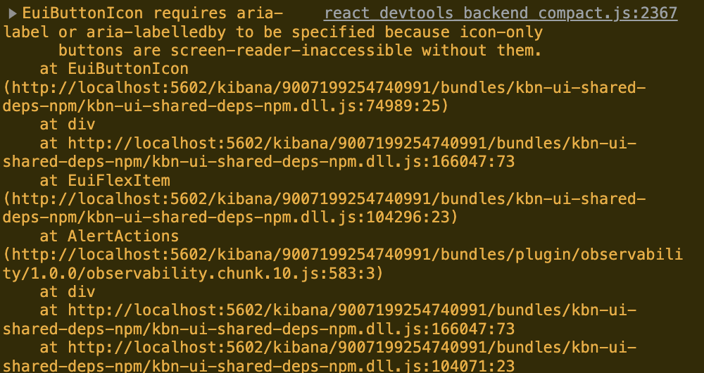 [AO] Fix developer console warnings on the Alerts page · Issue 160161