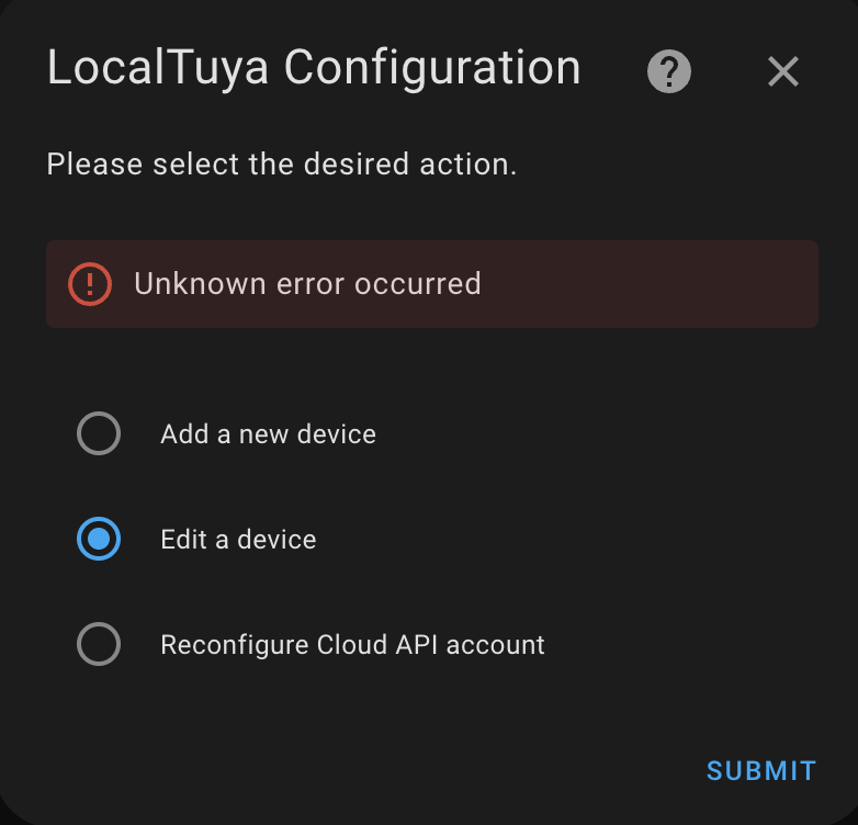 Newly added device broke whole integration configuration · Issue #1204 ...