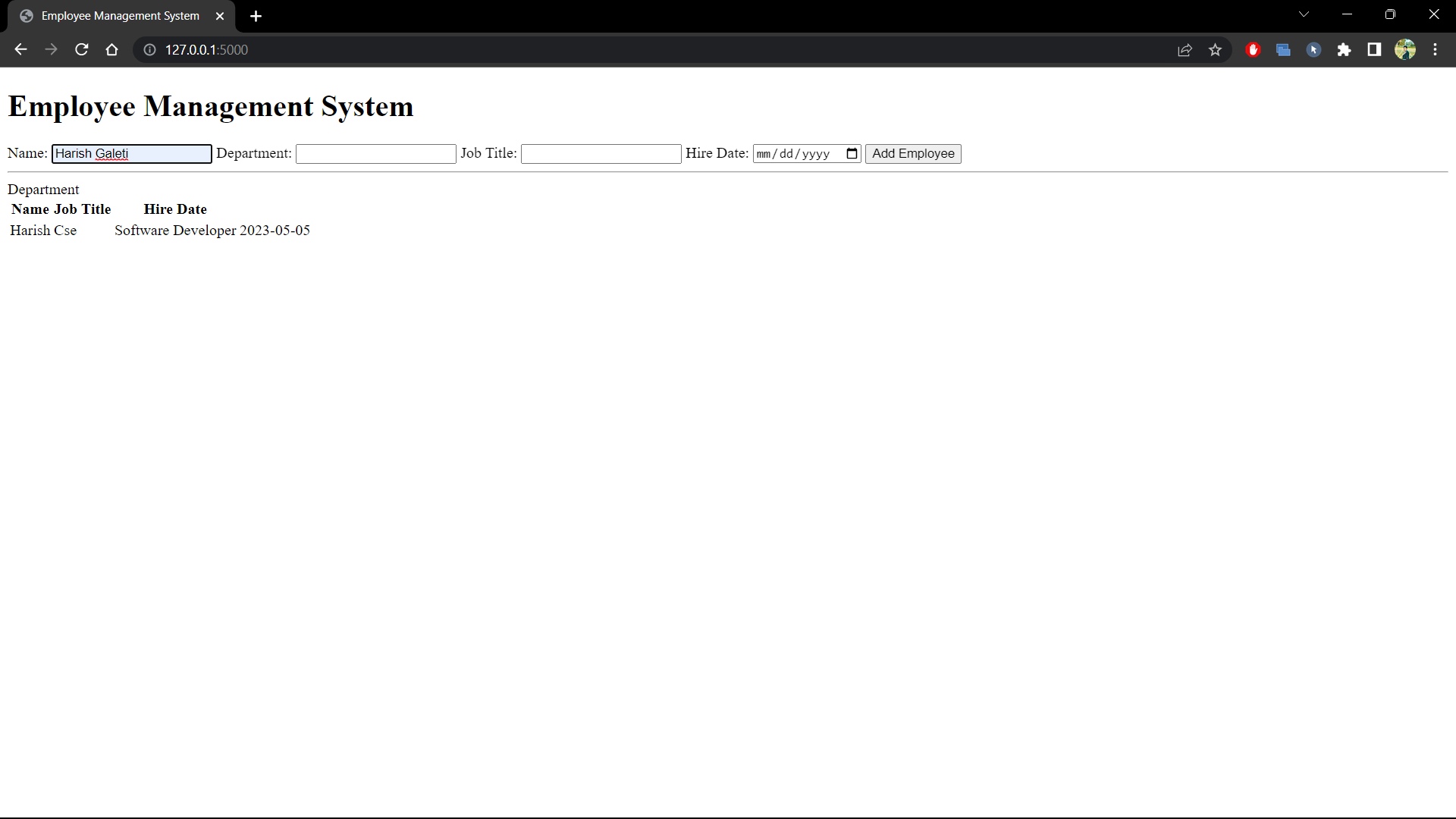 GitHub - sowmyabusinayani/Employee-Management-Tool