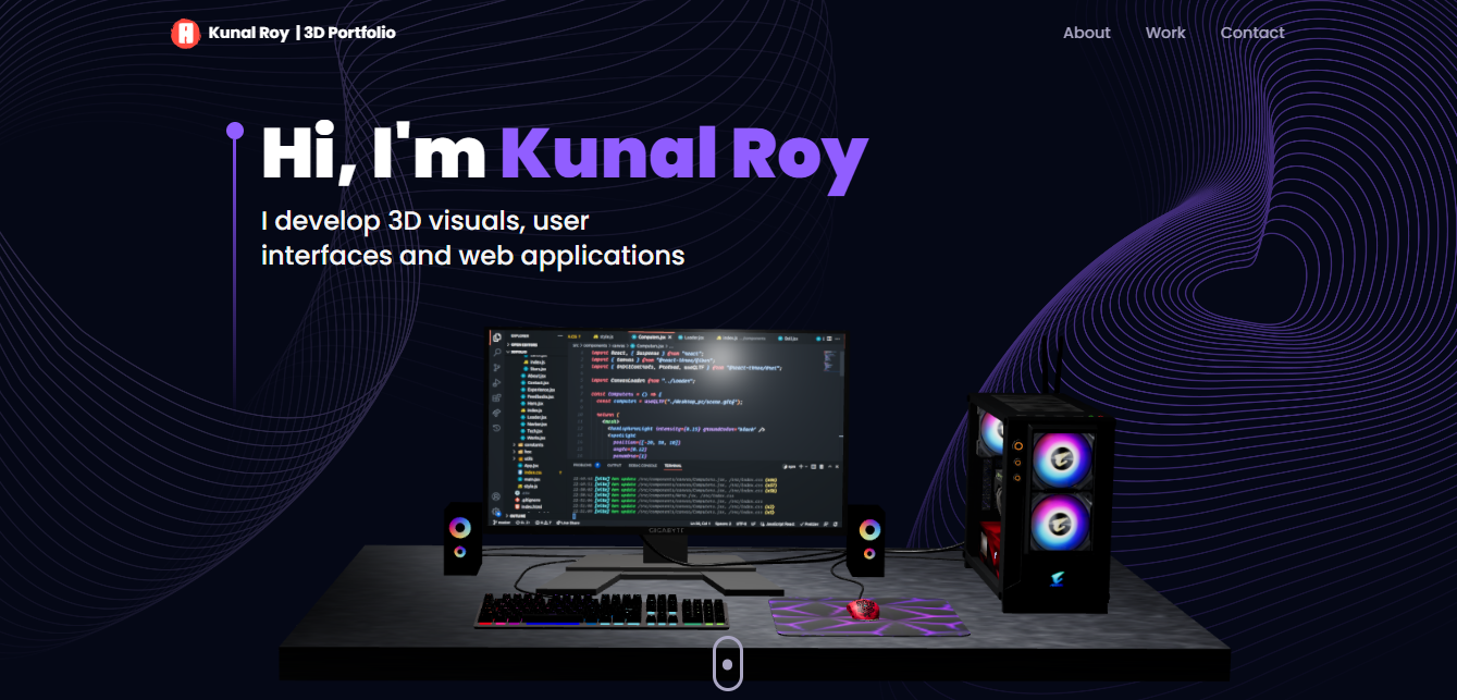 GitHub - Prof-Kunal-Roy/3D-Portfolio: The most impressive websites in ...