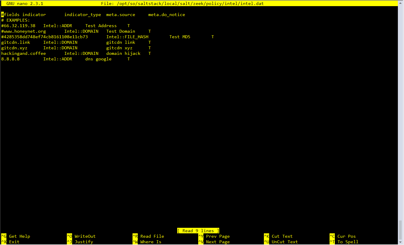 FIX: Zeek Intel not working · Issue #3850 ·  Security-Onion-Solutions/securityonion · GitHub