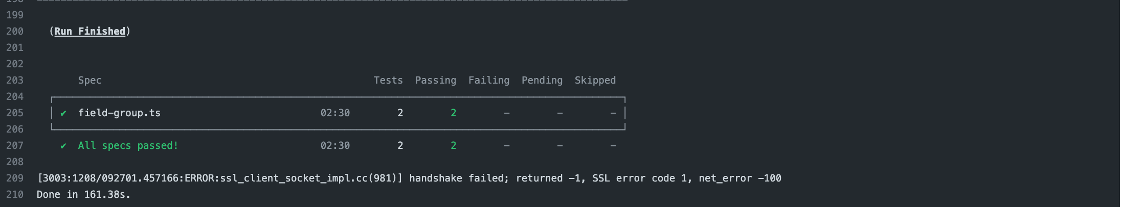 Tests ran and passed but cypress didn't exit step in Github Actions ...
