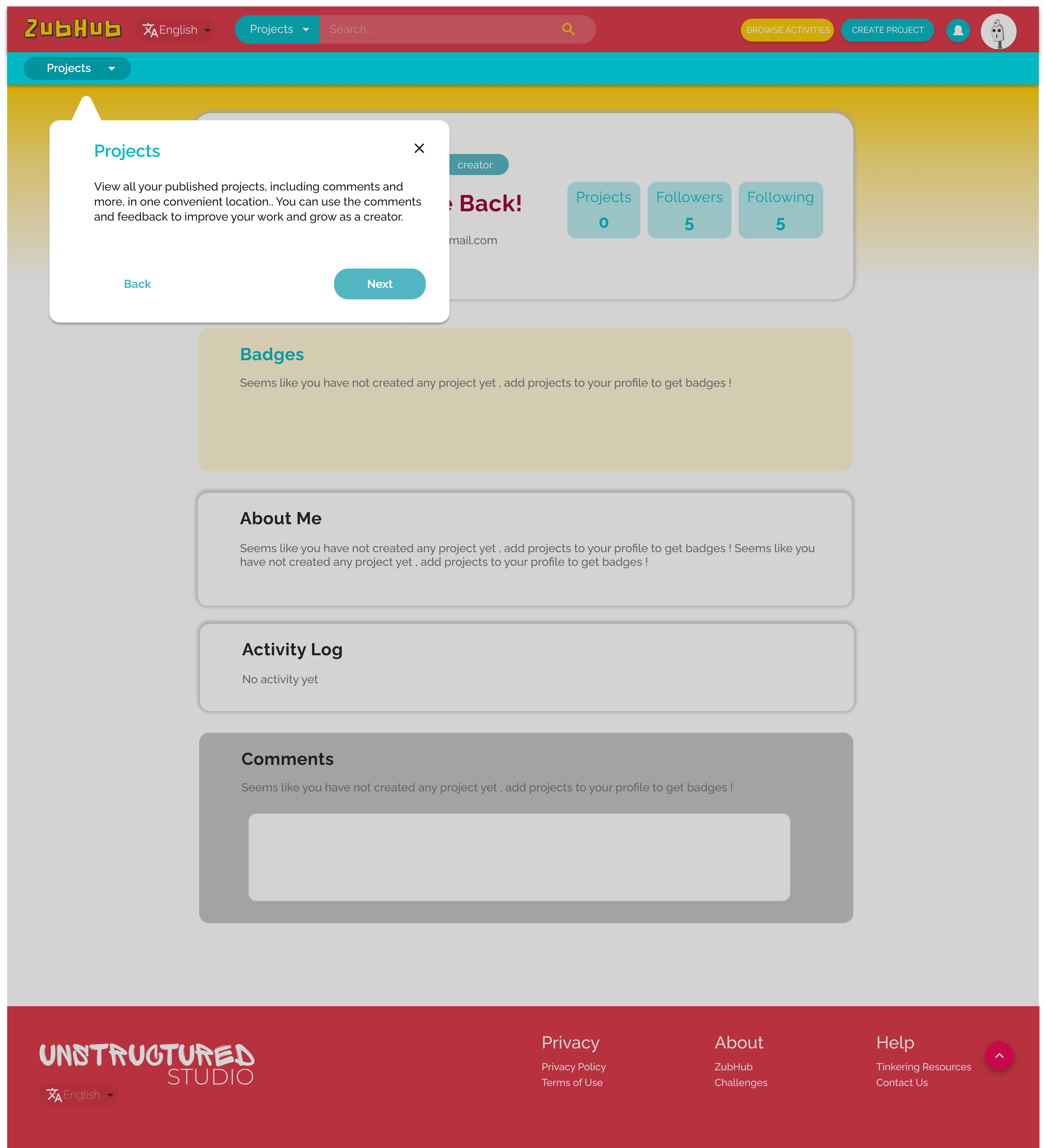 Quick Tour Guide Feature · Issue #618 · unstructuredstudio/zubhub · GitHub