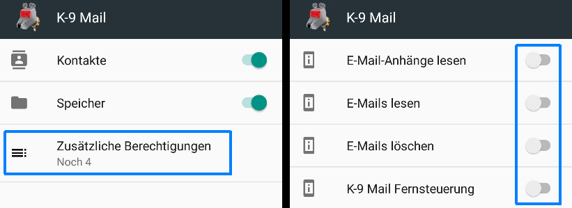 K-9 permissions