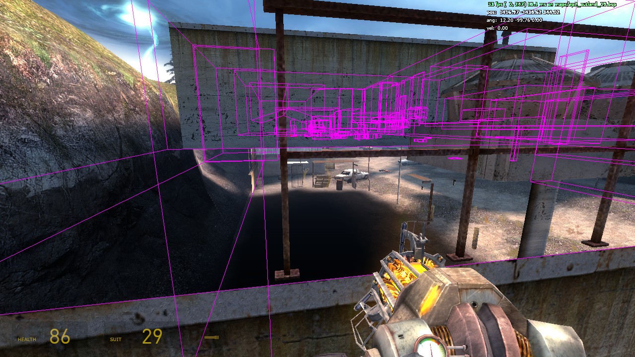 [EP2] Portions of third building roof in row after second right turn is ...