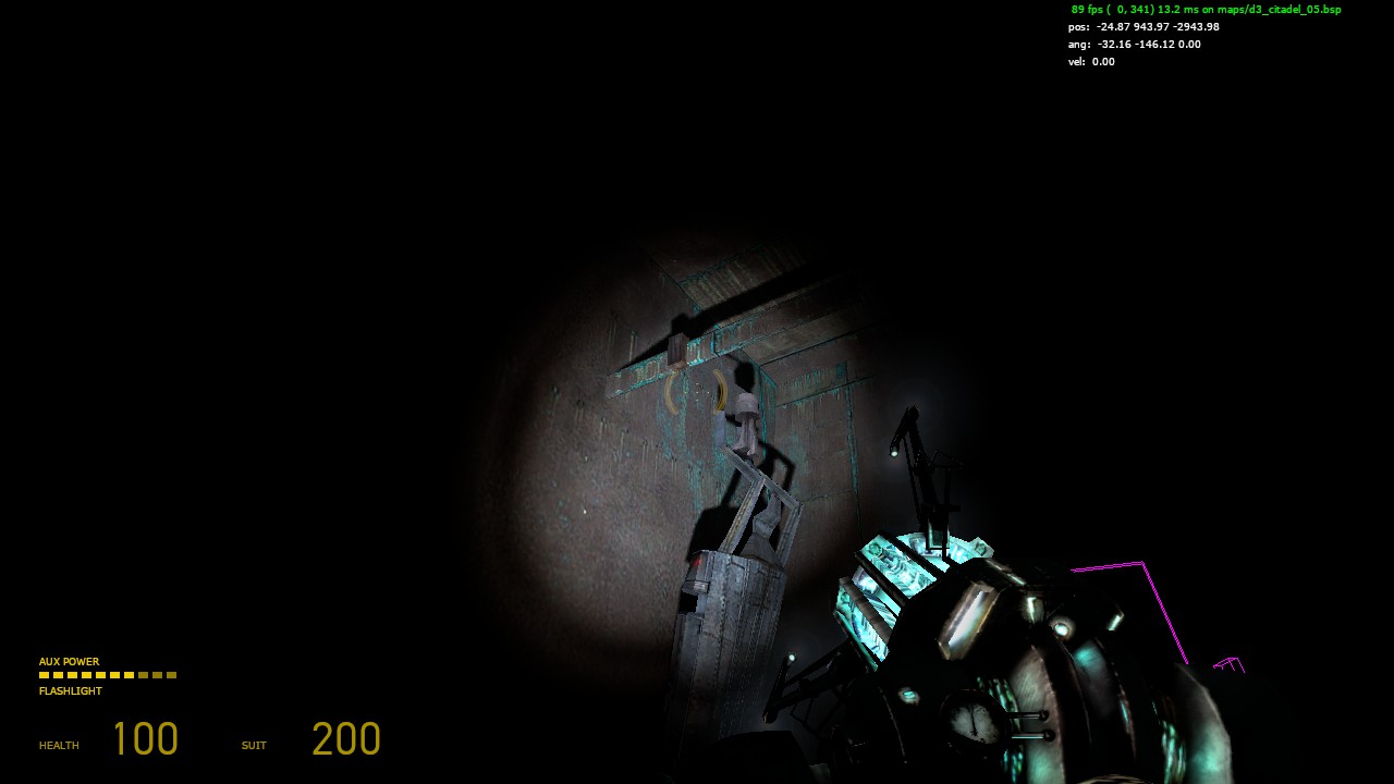 [HL2] Metal wall texture behind black texture where Combine stalker ...