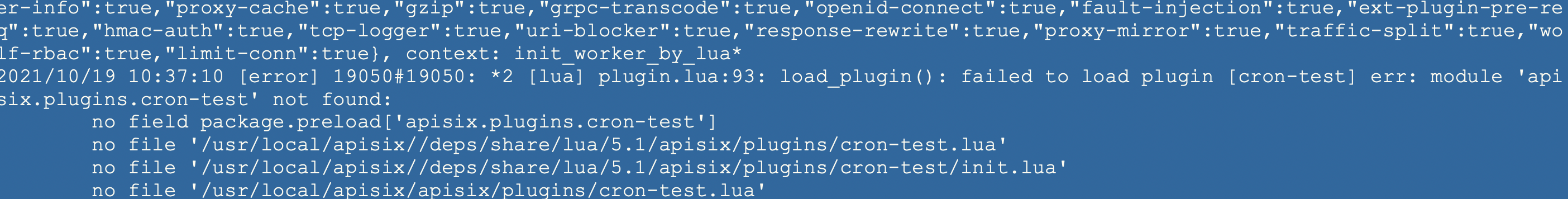 request help: 插件加载失败的问题 · Issue #5278 · apache/apisix · GitHub