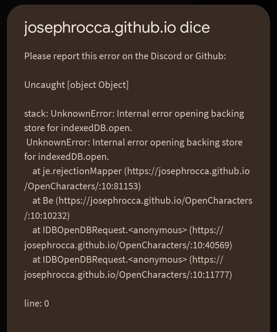 Chat history and characters unable to render · Issue 49 · josephrocca