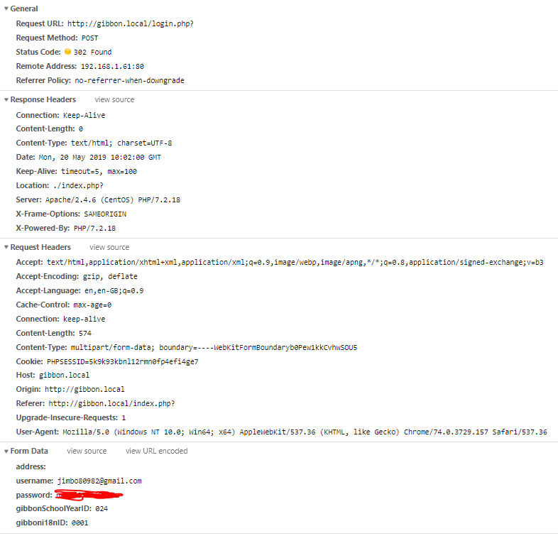 [v18] Windows: Login Session Handling · Issue #886 · GibbonEdu/core ...