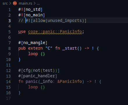Incorrect build issue displayed: "found duplicate lang item `panic_impl ...