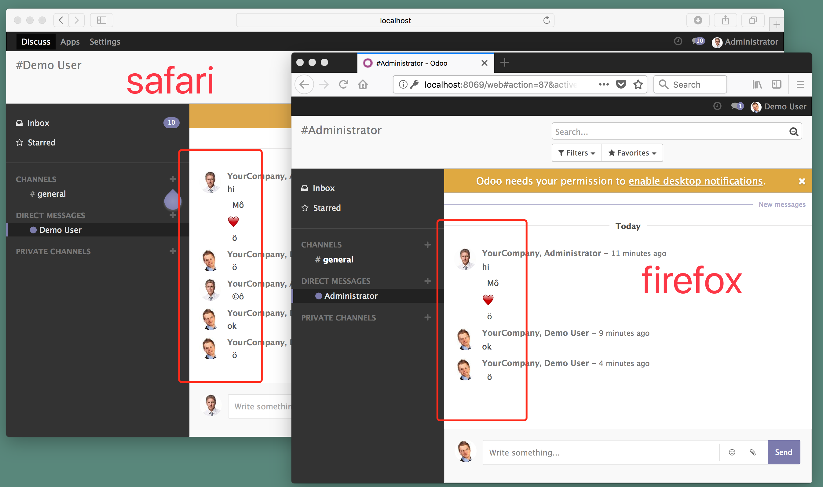 [11.0] emoji shows messy code in chat window · Issue #21690 · odoo/odoo ...