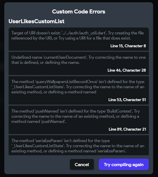 Duplicating a project creates functional custom code errors · Issue ...