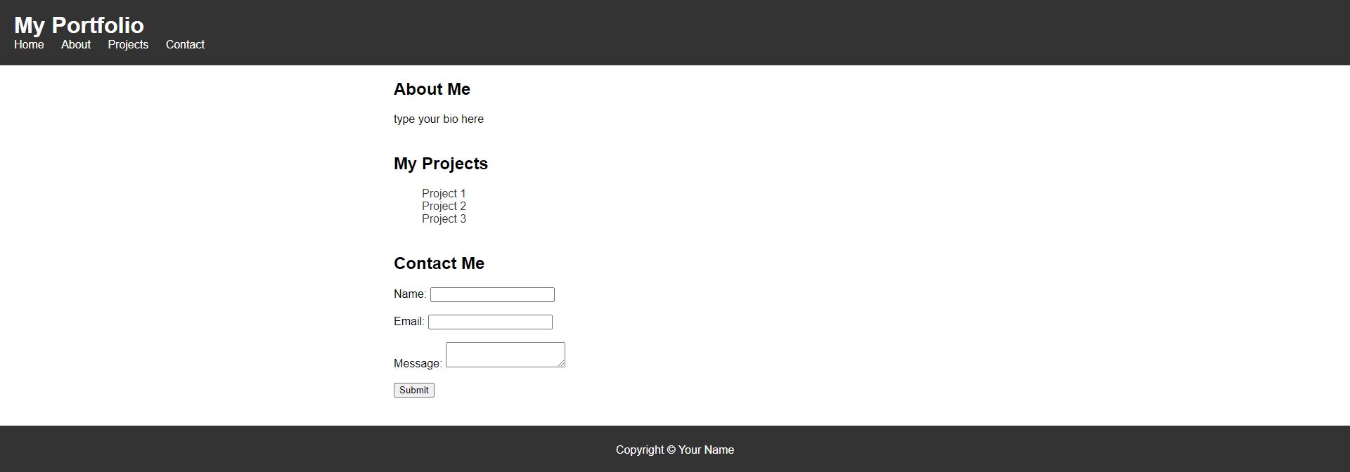 GitHub - blagiw/Portfolio-Template: Portfolio Template .html .css