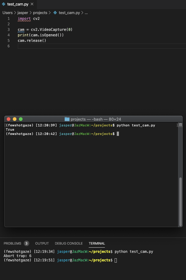 mac command for visual studio code