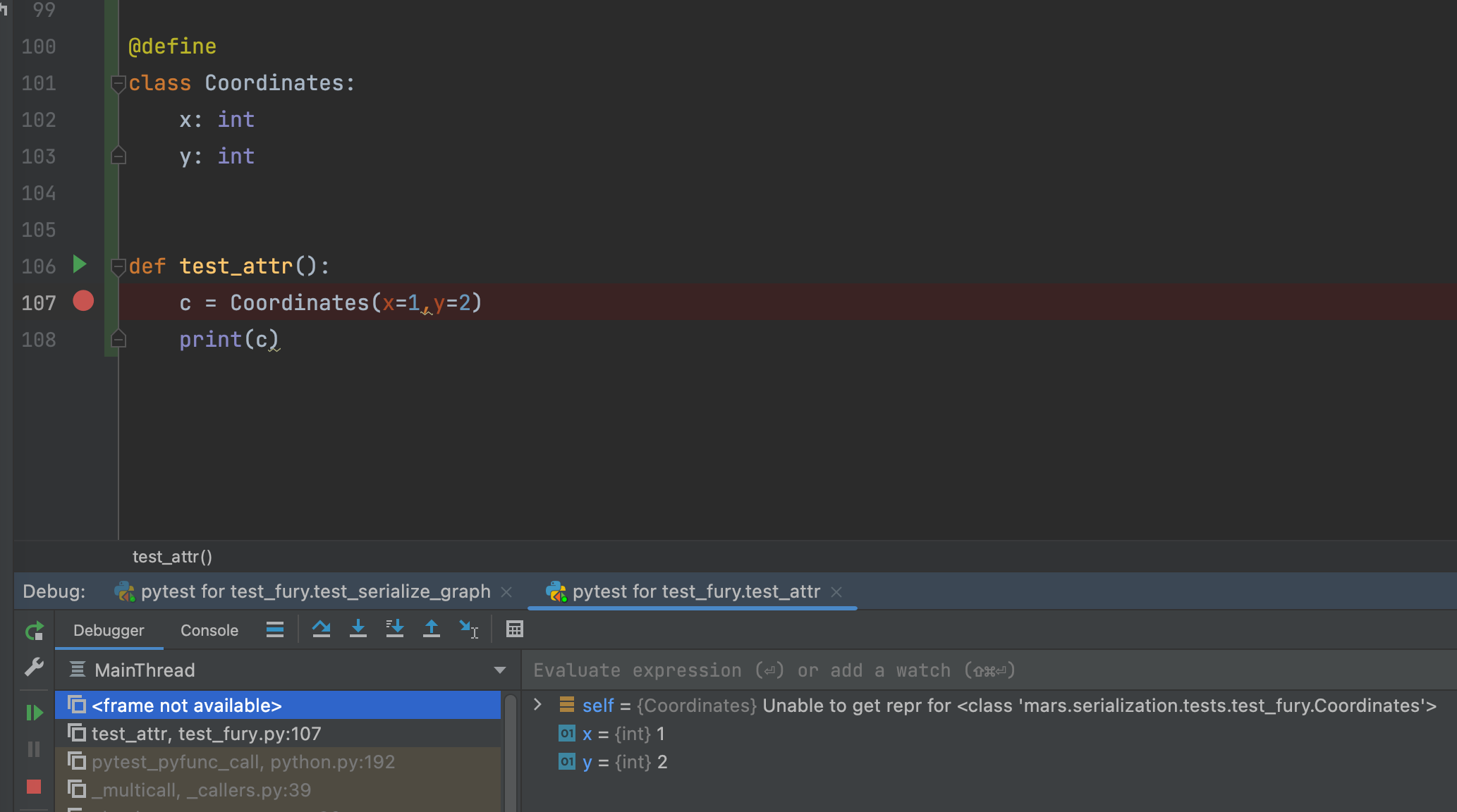 python - How does attrs fool the debugger to step into auto generated ...