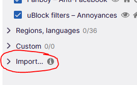 Various Filter Lists For Ublock Origin. – GEOX