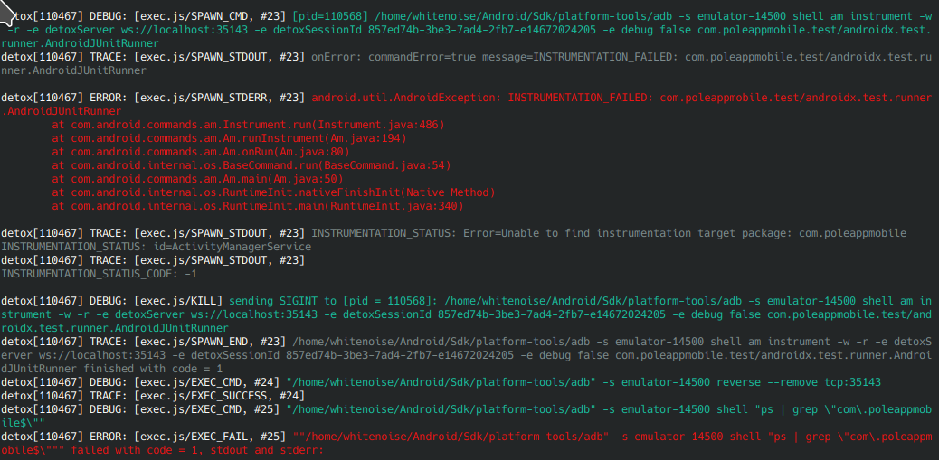 Unable to run tests on Android · Issue #2364 · wix/Detox · GitHub