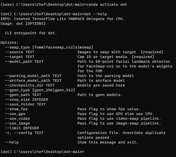 How to run dot? · Issue #71 · sensity-ai/dot · GitHub