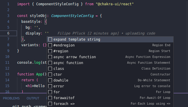 ComponentStyleConfig not showing suggestions to css properties · Issue ...