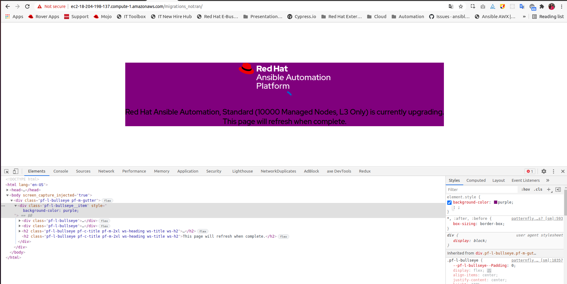 Provide an interface to display when AWX is upgrading · Issue #8355 ...