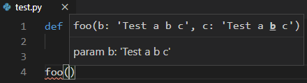 Wrong highlighting of current argument with function annotation · Issue ...