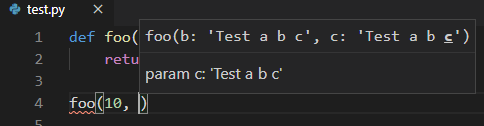 Wrong highlighting of current argument with function annotation · Issue ...